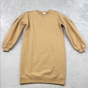 NEW The Simple Folk 2 Organic Cotton‎ Stretch The Oversized Sweater Dress